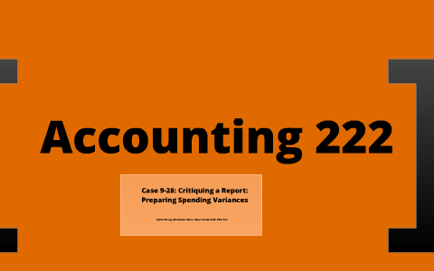 spending variances