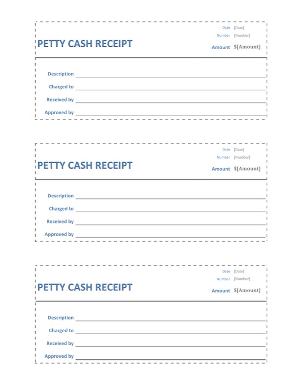petty cash receipt